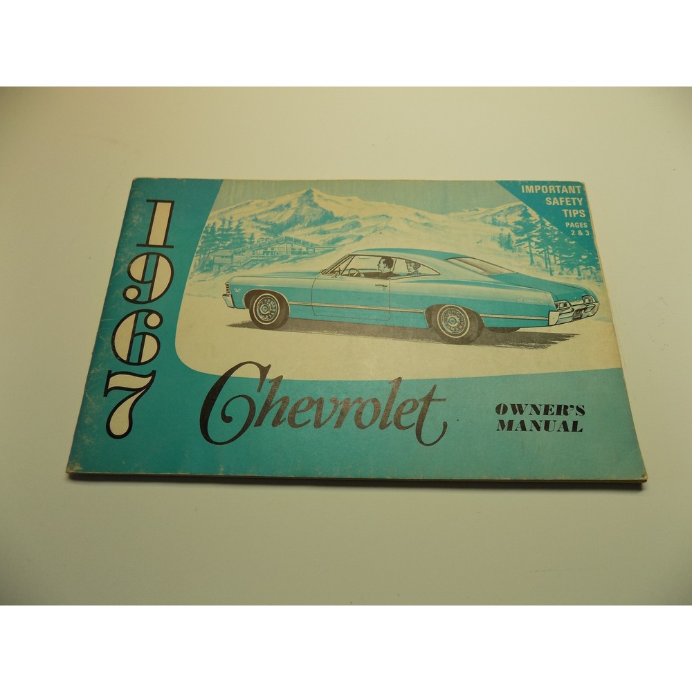 1967 Chevrolet Owners Manual Original First Edition August 1966 GM Part 3901020‎